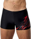 Speedo medley logo aquashort heren - strakke zwemshort heren - vormvaste zwemboxer heren - sportzwembroek heren met trekkoord - blauw rood - m