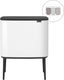 Brabantia bo touch bin prullenbak - 3 x 11 liter - afvalscheiding - white