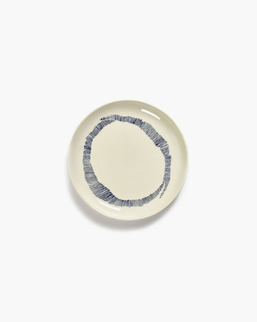Serax - ottolenghi feast - bord s - wit blauw - 19 ø - 2 stuks