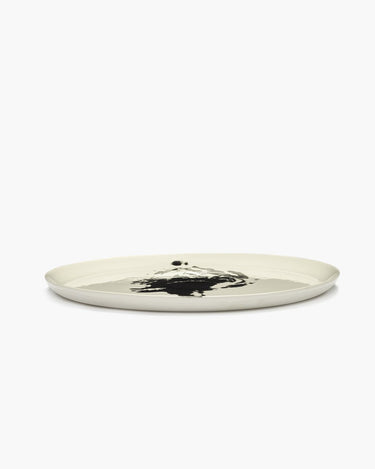 Serax - ottolenghi feast - serveerschaal - wit zwart - 35 ø