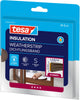 Tesa moll® e-profiel tochtstrip - zelfklevend - rubber - voor ramen en deuren - 6 m x 9 mm - kieren 1-3,5 mm - energiebesparend - bruin
