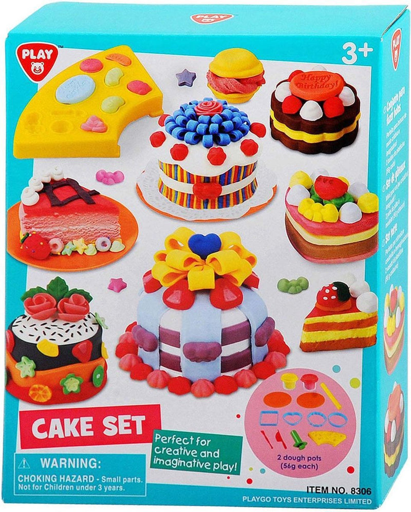 Afbeelding laden in galerijviewer, Playgo kleiset gebakjes - 2 kleipotjes
