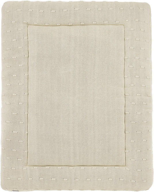 Meyco baby knots boxkleed - 77 x 97 cm - soft sand
