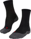 Falke tk2 sensitive anti-blaar dik wol functioneel materiaal wandelsokken heren zwart - maat 46-48