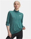 Under armour tech 1 2 zip- twist-grn dames sporttrui - rack groen - wit