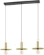 Eglo escandell hanglamp - e27 - 95 cm - goud - staal