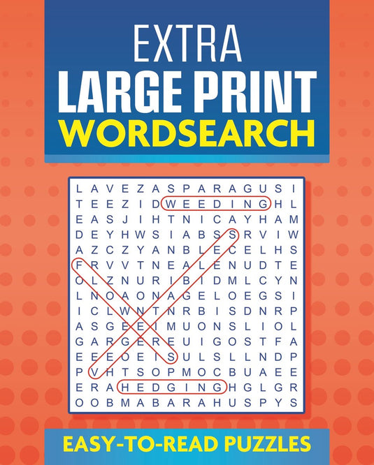Extra large print wordsearch