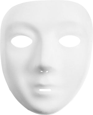 Creativ company masker wit kunststof velour