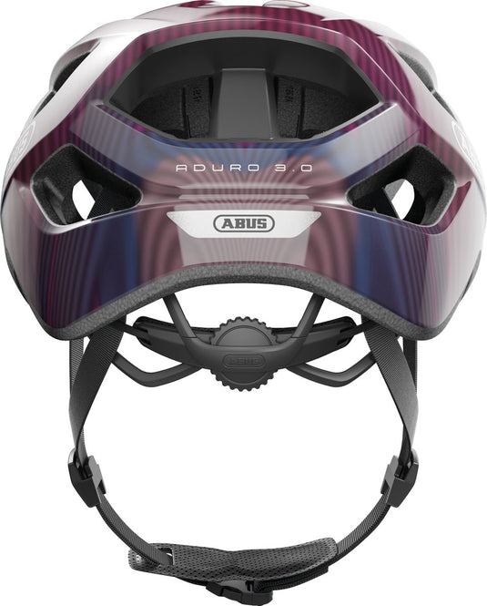 Abus fietshelm aduro 3.0 purple waves s - 51-55 cm - paars - geschikt voor gebruik op elektrische fietsen - stadsfietsen - 280 g s