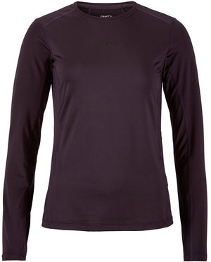 Craft adv essence 2 running longsleeve dames - dk plum | maat: xl