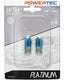 Powertec w5w 12v - platinum wedge white effect - set