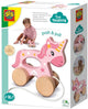 Ses creative tiny talents trekdier 2-in-1 - houten unicorn - vanaf 18 maanden - baby speelgoed - motorische ontwikkeling - schoencadeautjes sinterklaas