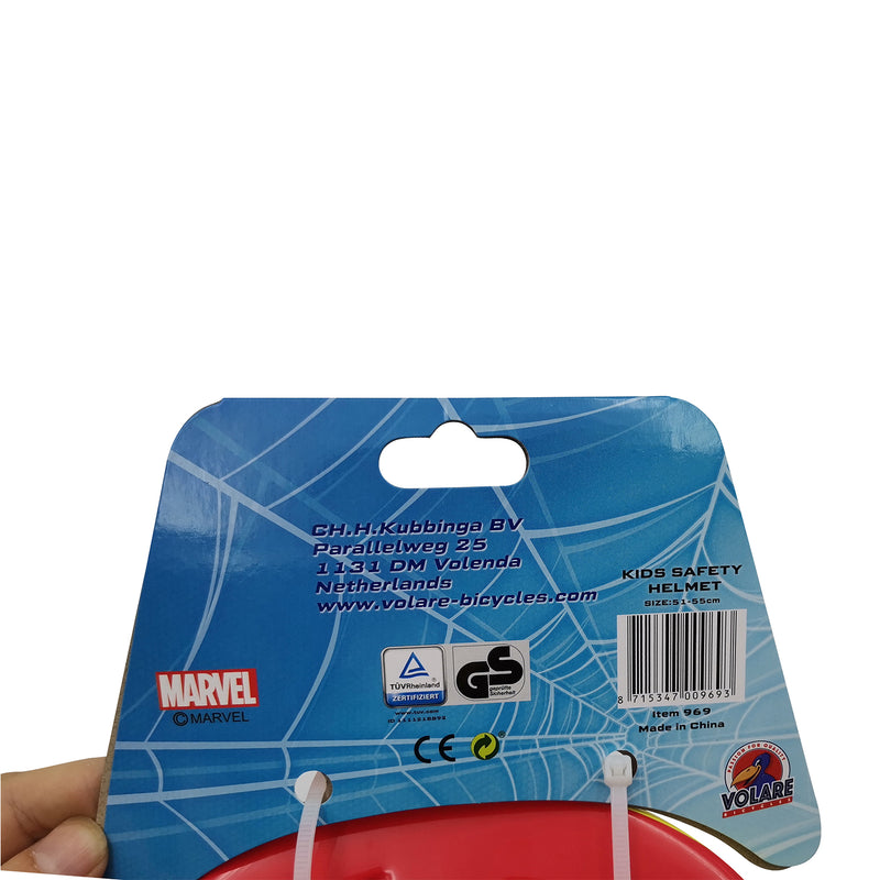 Afbeelding laden in galerijviewer, fietshelm Spider-Man jongens 51-55 cm Blauww rood
