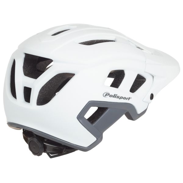 Afbeelding laden in galerijviewer, Polisport mountain pro fietshelm m 55-58cm wit grijs
