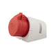 Abl sursum cee wandcontactdoos 5 polig randaarde 16 ampere rood