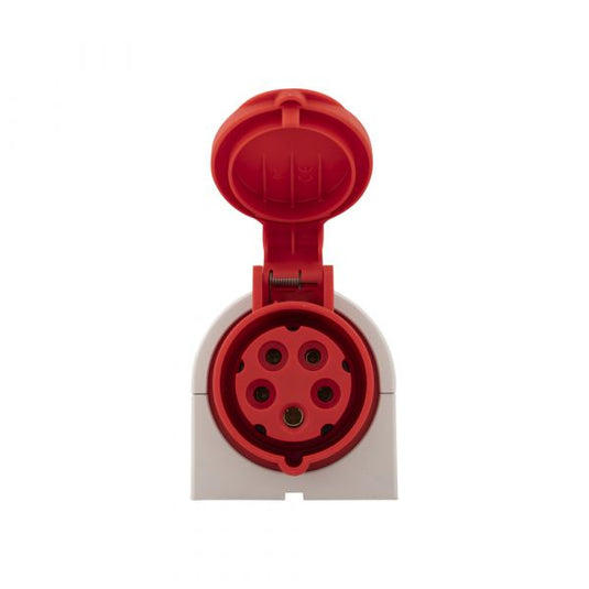 Abl sursum cee wandcontactdoos 5 polig randaarde 16 ampere rood