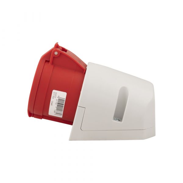 Afbeelding laden in galerijviewer, Plieger cee wandcontactdoos 400v 5 polig 32a met label rood d52s31
