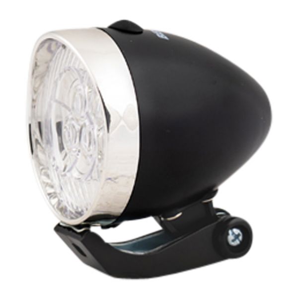 Afbeelding laden in galerijviewer, Koplamp chrome zwart led fiets
