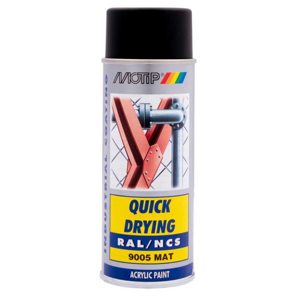 Afbeelding laden in galerijviewer, Motip industrial ral9005 400ml.
