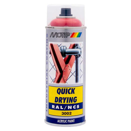 Motip industrial ral3002 400 ml.