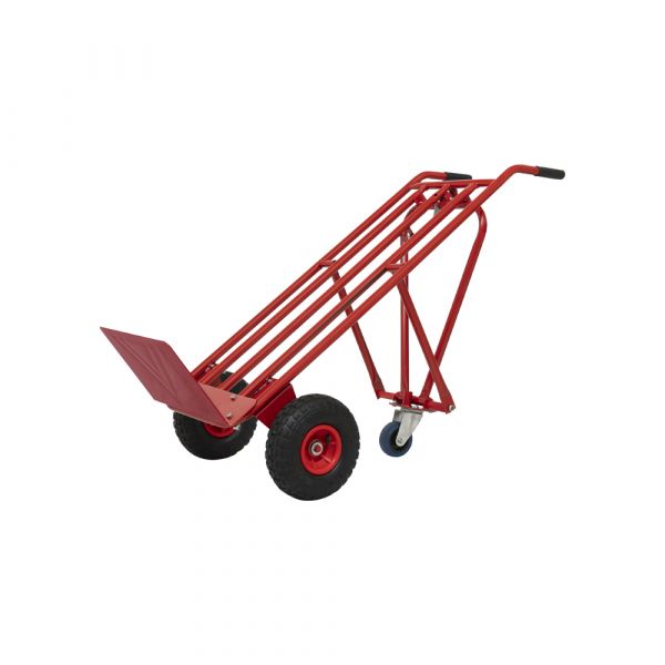 Afbeelding laden in galerijviewer, Steekwagen rood + steunwiel.*
