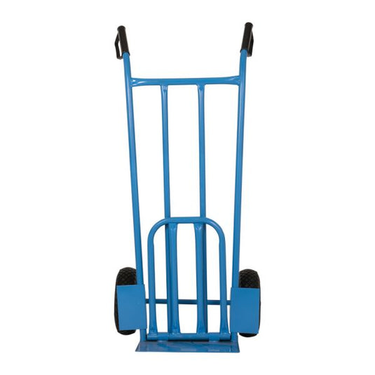 Mm steekwagen blauw + klep 200 kg.