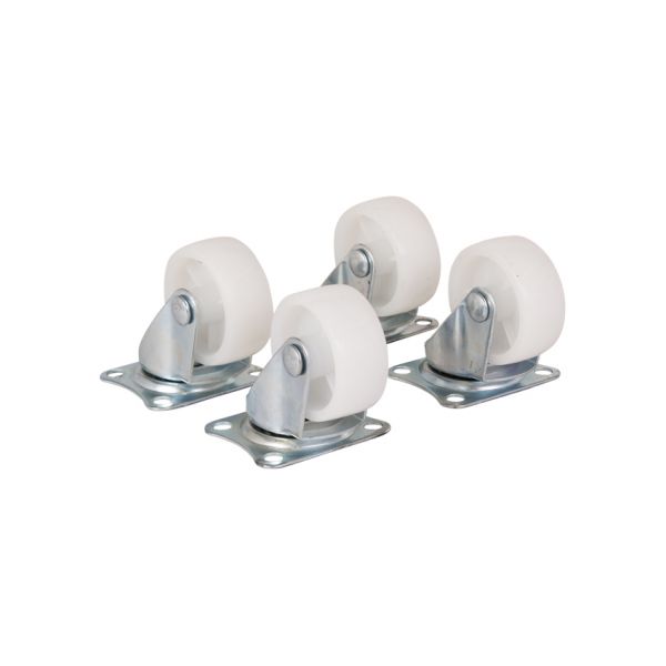 Afbeelding laden in galerijviewer, Trailergear TRAILERGEAR 4 x Zwenkwiel 40 mm. wit
