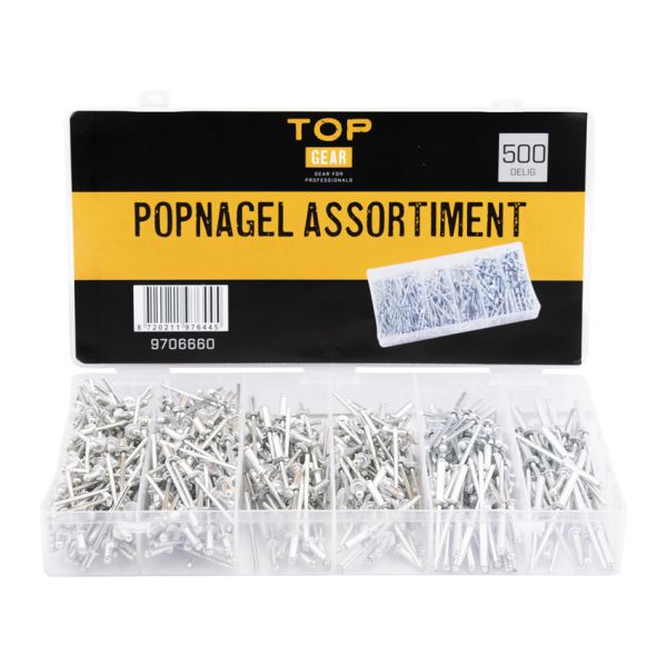 Afbeelding laden in galerijviewer, Topgear popnagel assortiment 500-delig
