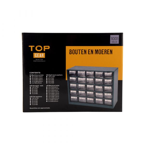 Afbeelding laden in galerijviewer, Topgear bouten en moeren 1001 delig
