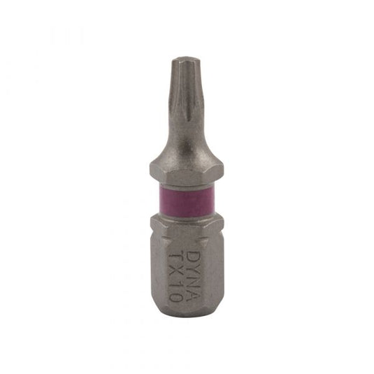 Schroefbit 25 mm tx-10 roze 10x