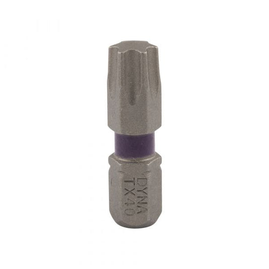 Schroefbit 25 mm tx-40 paars 10x