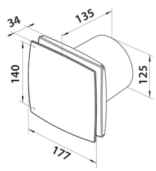 Afbeelding laden in galerijviewer, Ventilator ø 125 mm silent met timer. vochtsensor - wit
