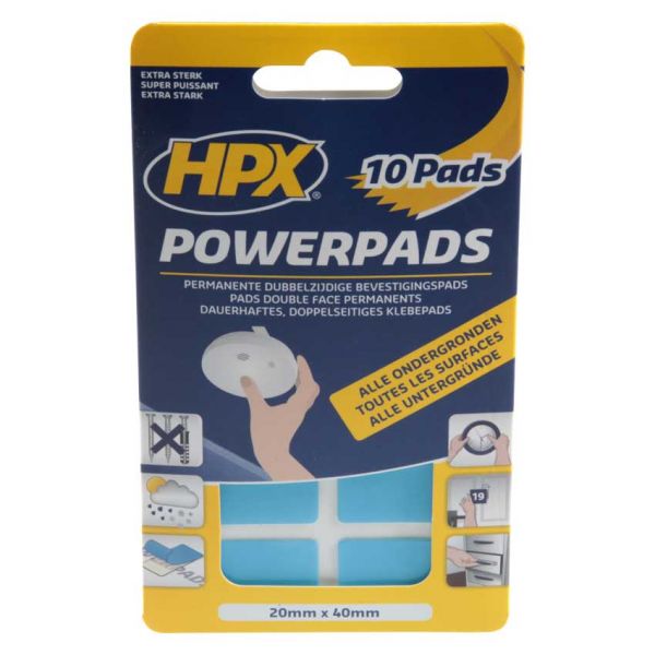 Afbeelding laden in galerijviewer, Hpx producten dubbelzijdige bevestigingspads powerpads 20x40mm 10 st
