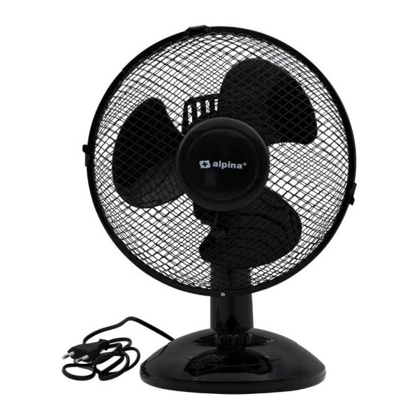 Afbeelding laden in galerijviewer, Alpina Tafelventilator 23 cm. ZWART
