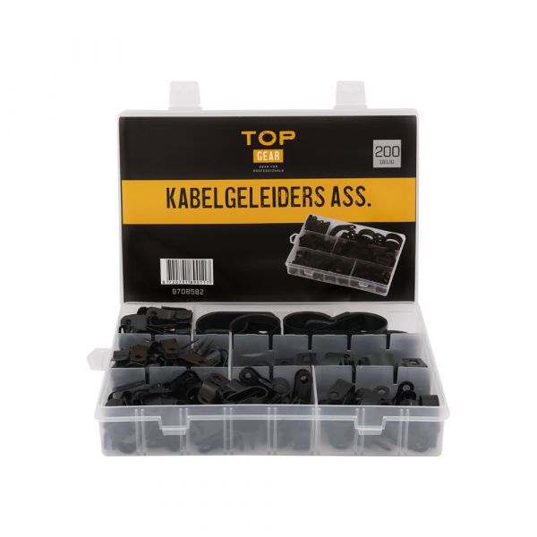 Afbeelding laden in galerijviewer, Topgear kabelgeleiders ass. 200-delig
