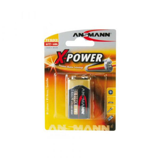 X-power alkaline batterij 9 volt.