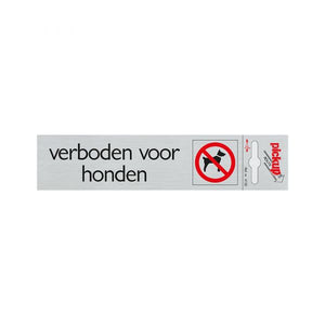 Pickup route alulook 165x44 mm - verboden voor honden