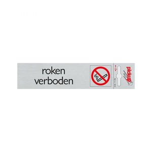 Pickup route alulook 165x44 mm - roken verboden
