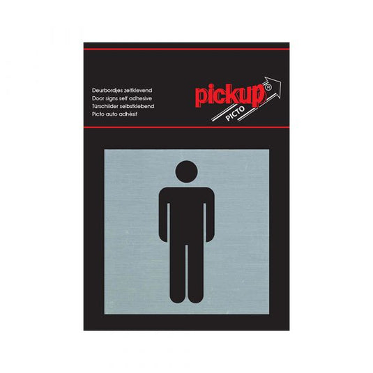 Pickup route alulook alu picto 80x80 mm - heren
