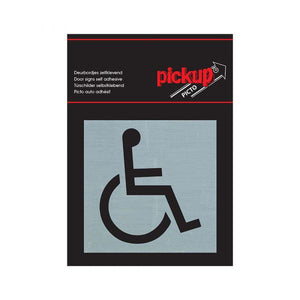 Pickup route alulook alu picto 80x80 mm - toegankelijk voor rolstoel