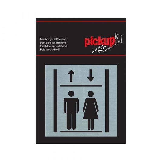 Pickup route alulook alu picto 80x80 mm - lift
