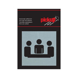 Pickup route alulook alu picto 80x80 mm - vergaderruimte