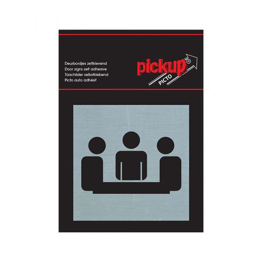 Pickup route alulook alu picto 80x80 mm - vergaderruimte