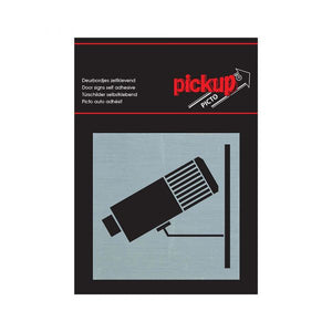 Pickup route alulook alu picto 80x80 mm - camerabewaking