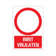 Bord inrit vrijlaten - 230x330 mm.