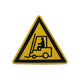 Sticker pas op heftruck - 200 mm driehoek.
