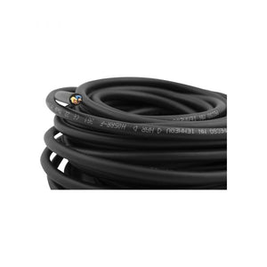 Bouwkern rubber kabel zwart 3x1.00mm