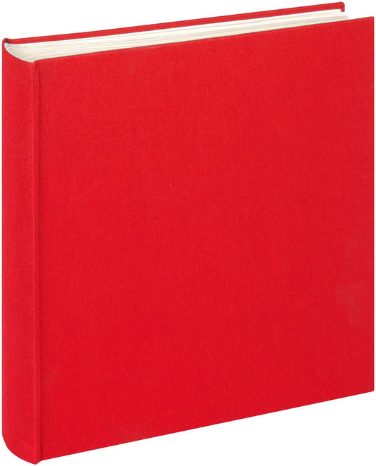 Walther me-510-r cloth - memo insteekalbum - formaat 23 x 22 cm - 200 foto's 10 x 15 cm - rood