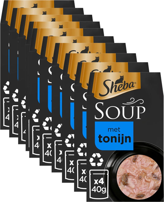 Sheba kattenvoer - soep natvoer - tonijn - 40x40g