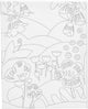 Creativ company schildercanvas met print bloemenschaal 24x30 cm